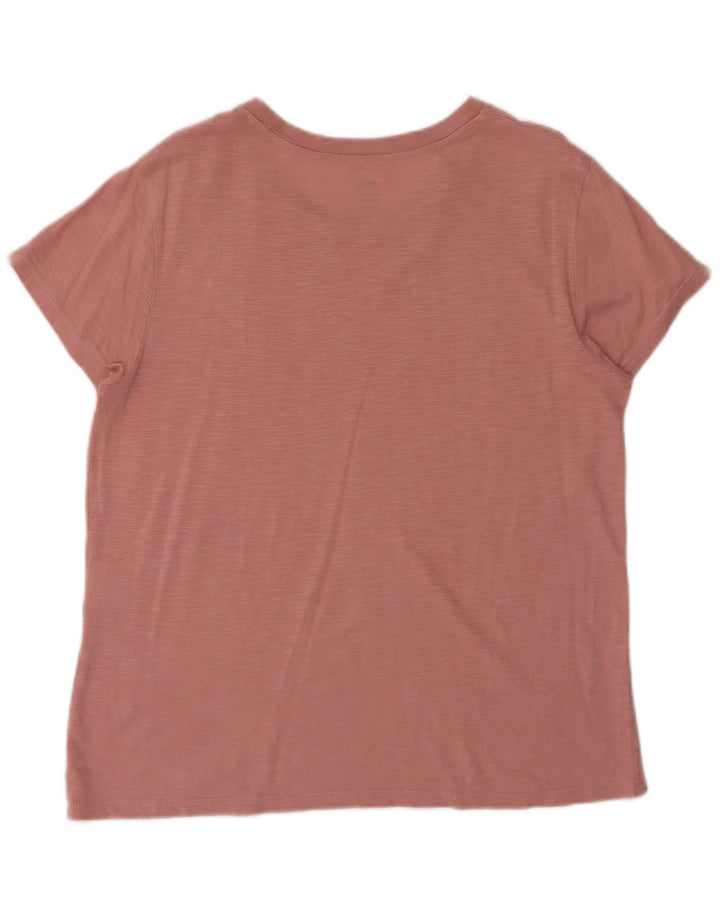 Levi's Dame T-Shirt Top UK 14 Medium Pink Flecked