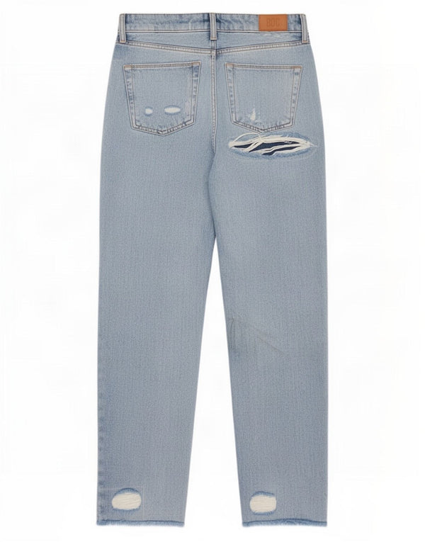 BDG Womens Distressed Tapered Jeans W28 L27 Blå Bomuld