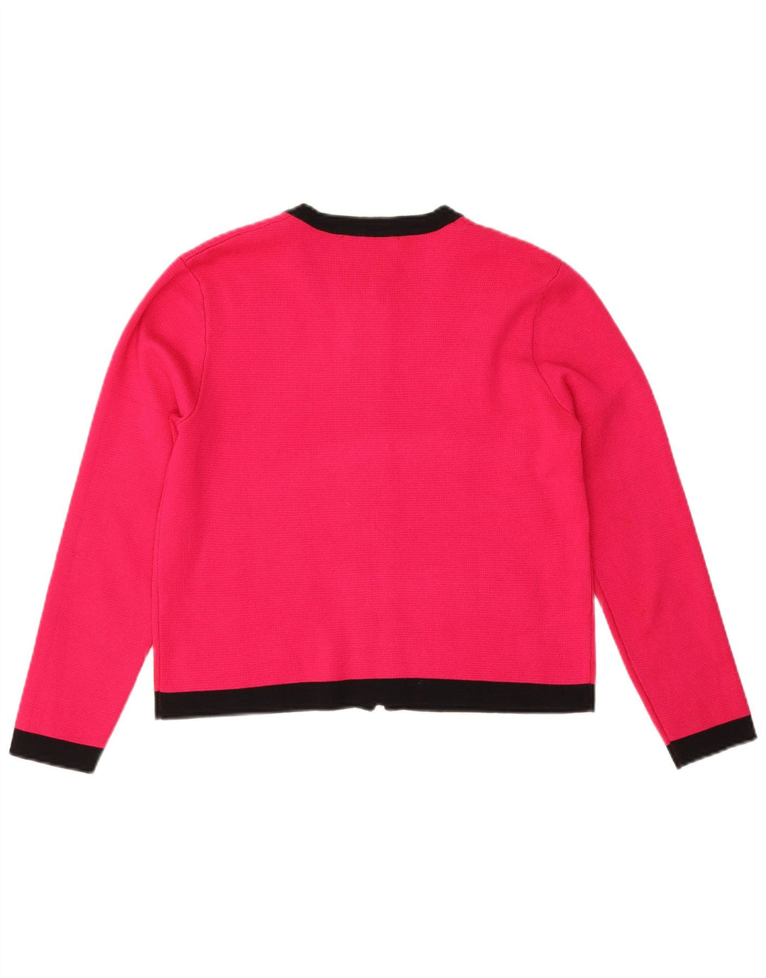 Zara Dame Cardigan Sweater UK 12 Medium Pink Colourblock