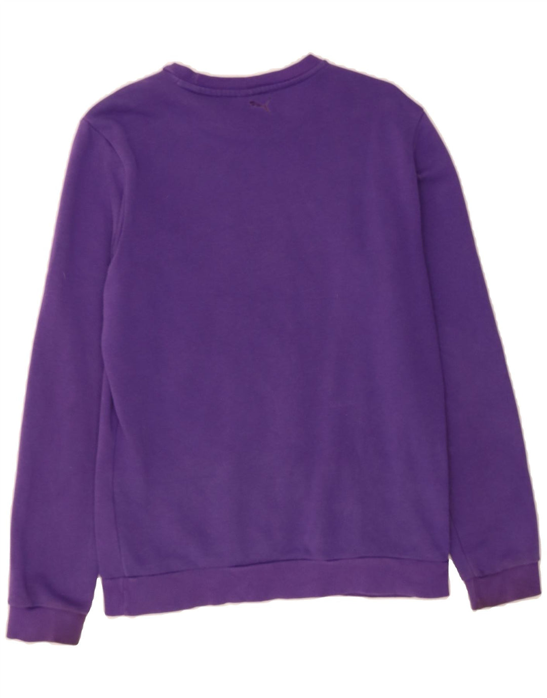PUMA Boys Graphic Sweatshirt Jumper 15-16 Years Purple Cotton Vintage Puma and Second-Hand Puma from Messina Hembry 