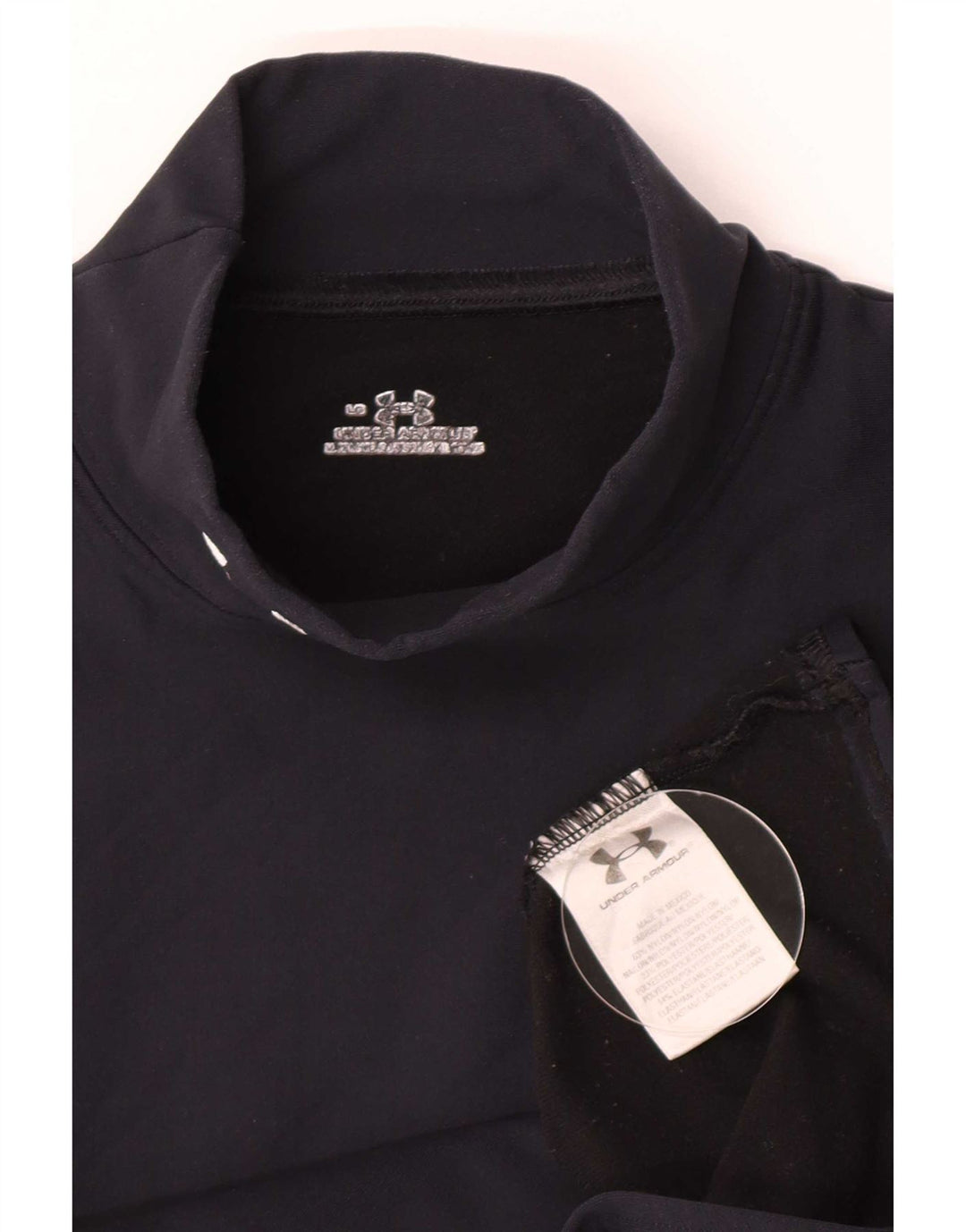 Under Armour Dame Top Langærmet UK 14 Large Navy Blue Nylon