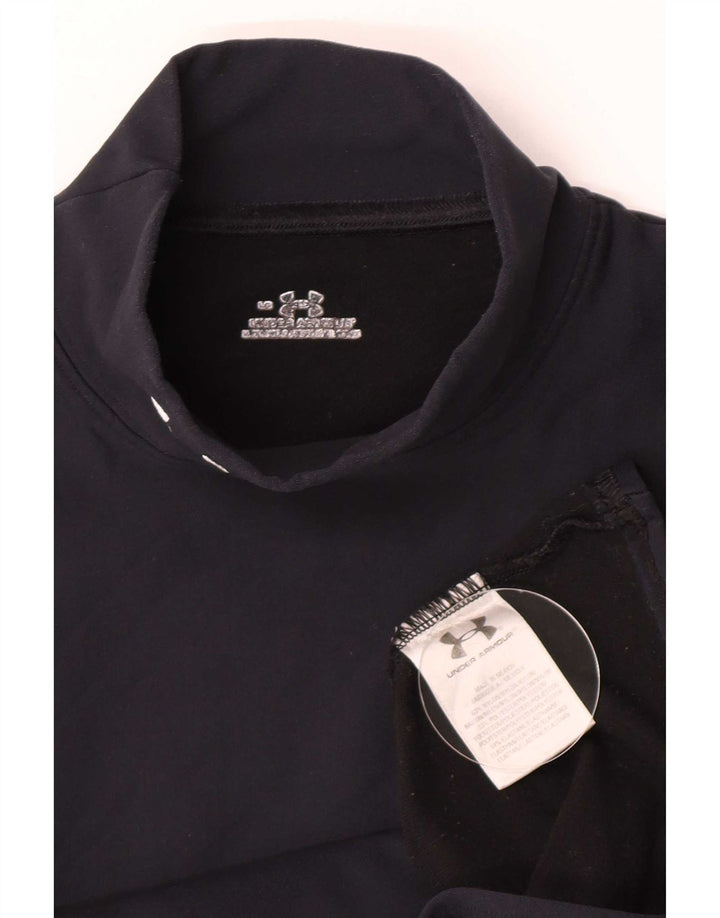 Under Armour Dame Top Langærmet UK 14 Large Navy Blue Nylon