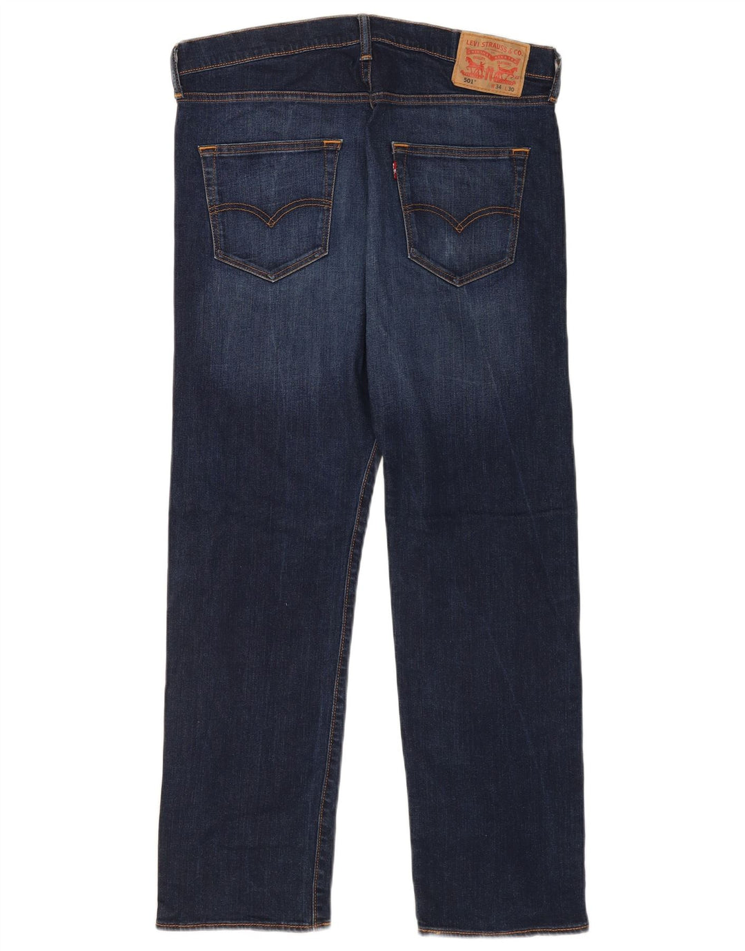 Levi's Herre 501 Straight Jeans W34 L30 Navy Blue
