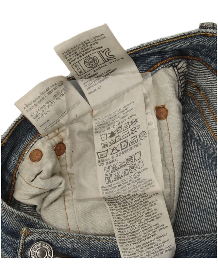 Levi's Herre 501 lige jeans W36 L29 blå bomuld