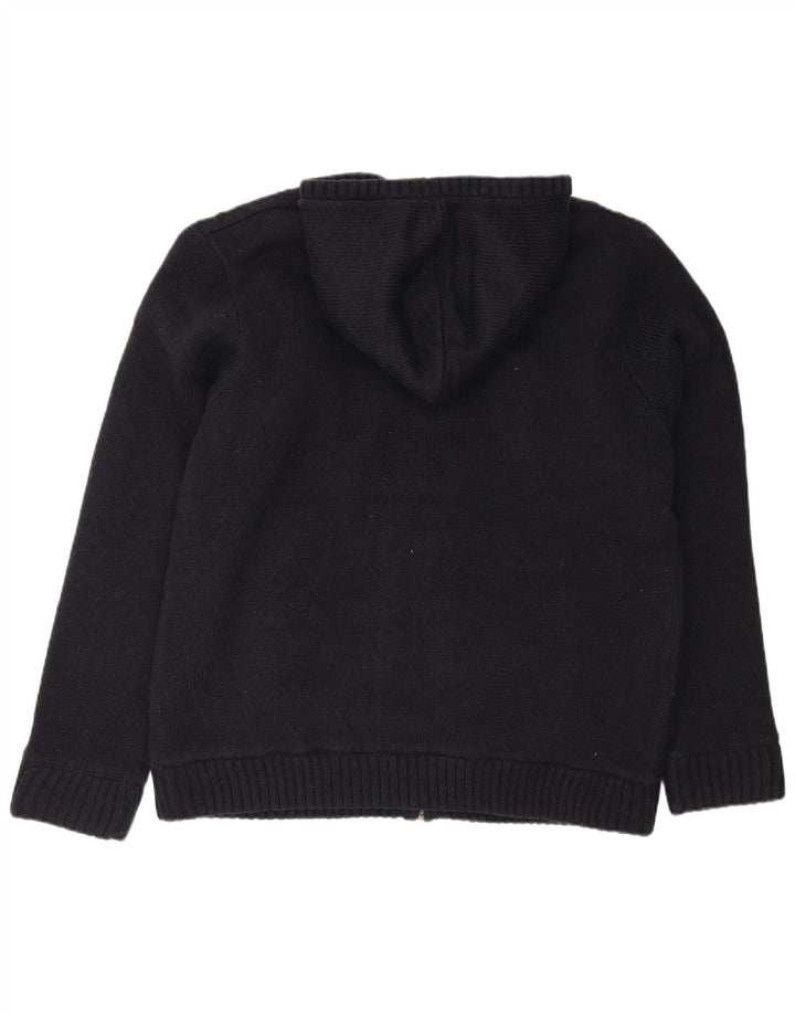 Weird Fish Herre hætte cardigan sweater Stor marineblå akryl