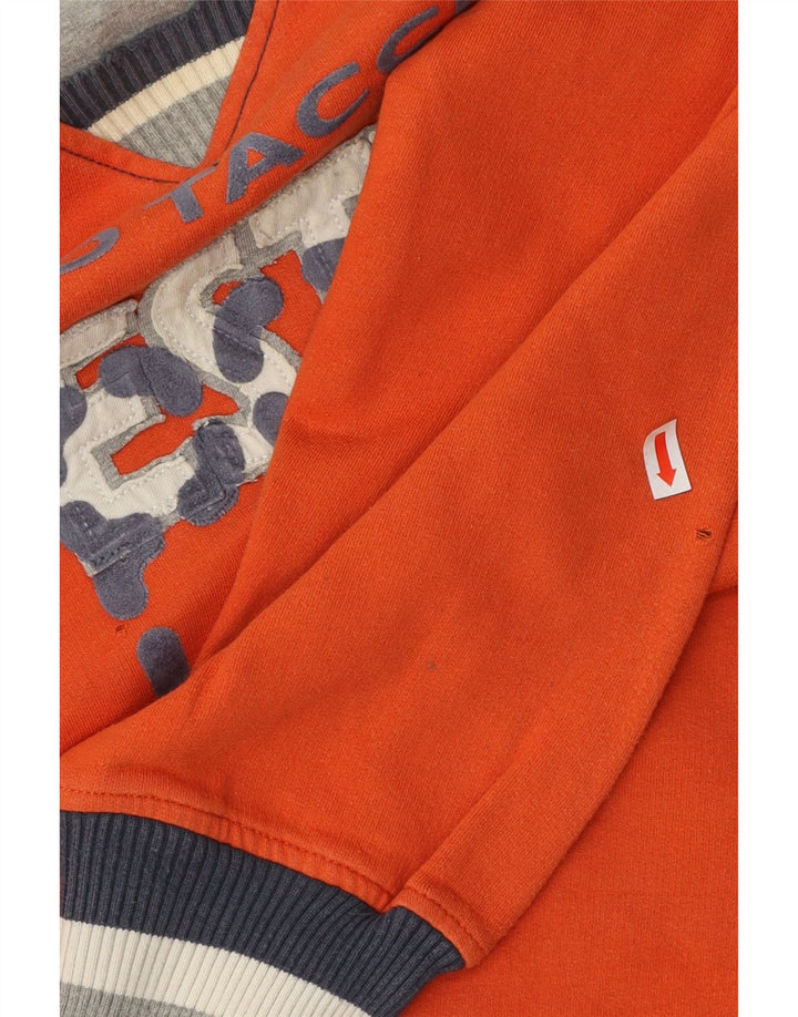 Sergio Tacchini Herre Grafisk Sweatshirt Jumper Medium Orange Bomuld