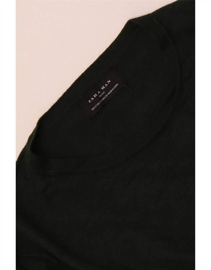 Zara Herre Top Langærmet Lille Grøn