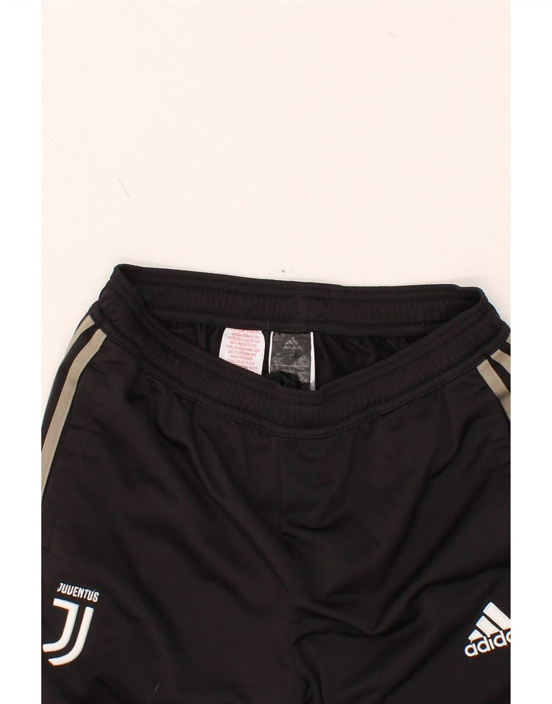 ADIDAS Boys Juventus Tracksuit Trousers 13-14 Years Black Polyester Vintage Adidas and Second-Hand Adidas from Messina Hembry 