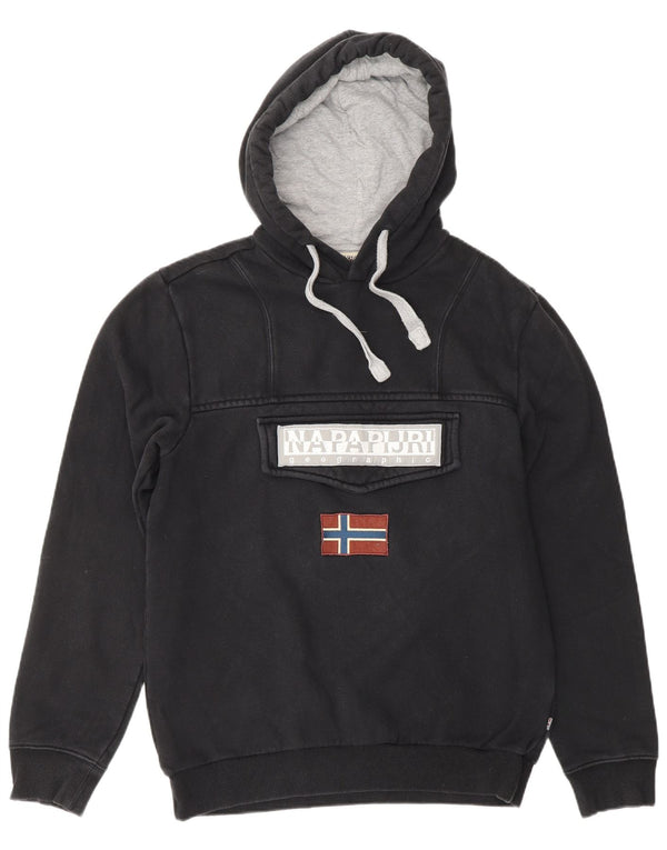 NAPAPIJRI Herre Geographic Graphic Hoodie Jumper Small Black