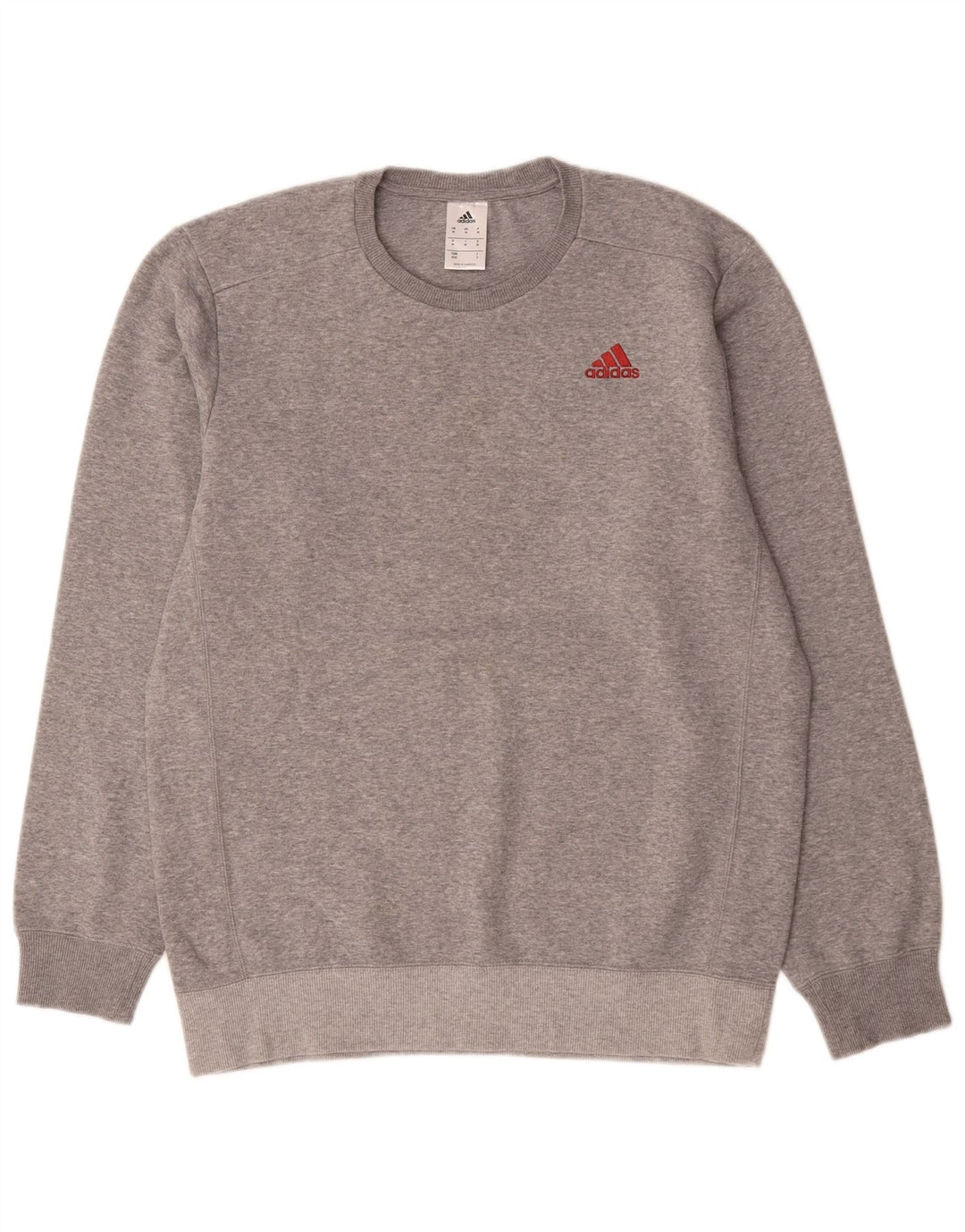 Adidas Sweatshirt-trøje til mænd Medium Grey Flecked Bomuld