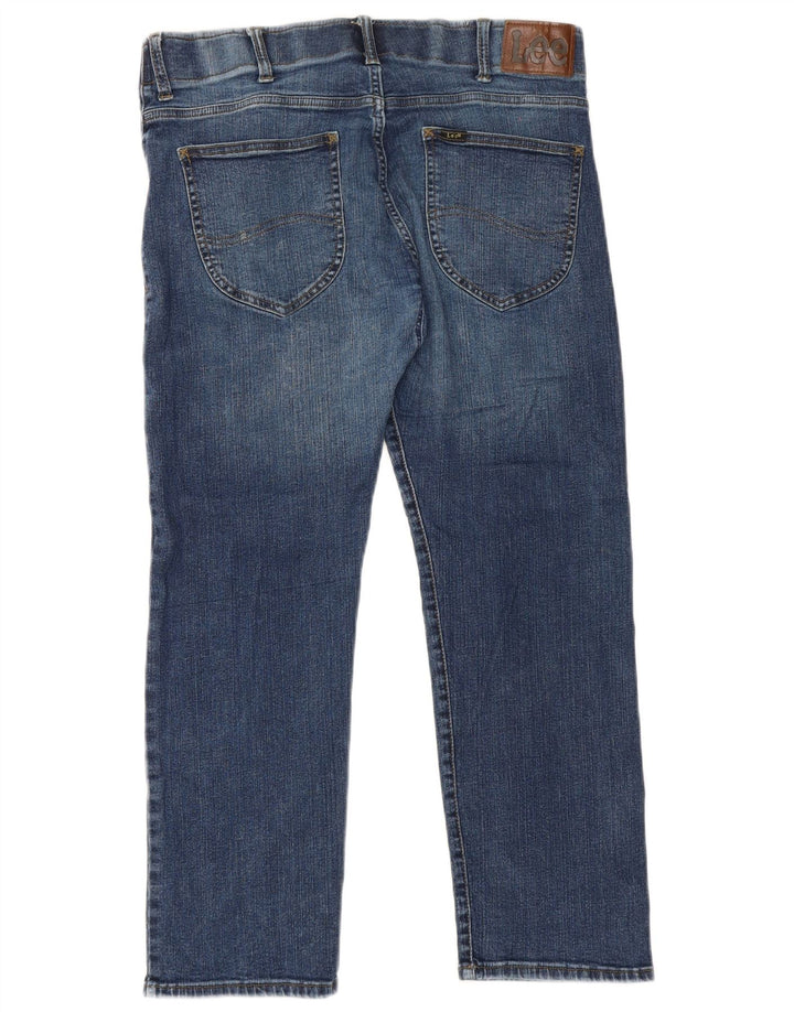 Lee Straight Jeans til mænd W34 L27 Blå