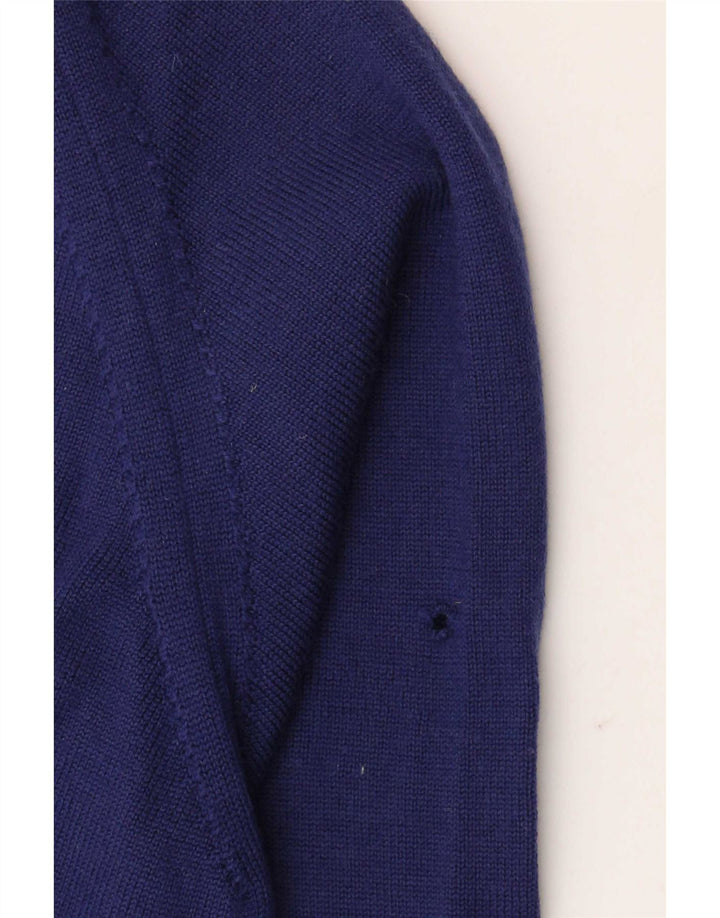 Fred Perry Herre V-hals sweater Stor marineblå uld