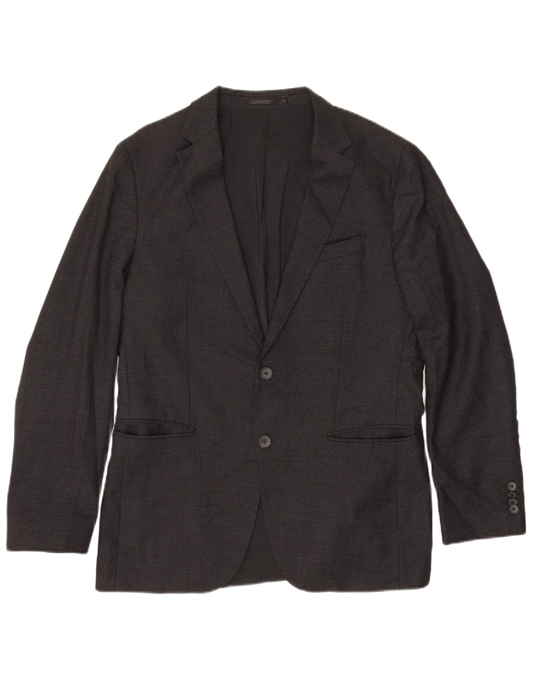 Hugo Boss Herre 2-knaps blazerjakke UK 50 Large Black Virgin Wool