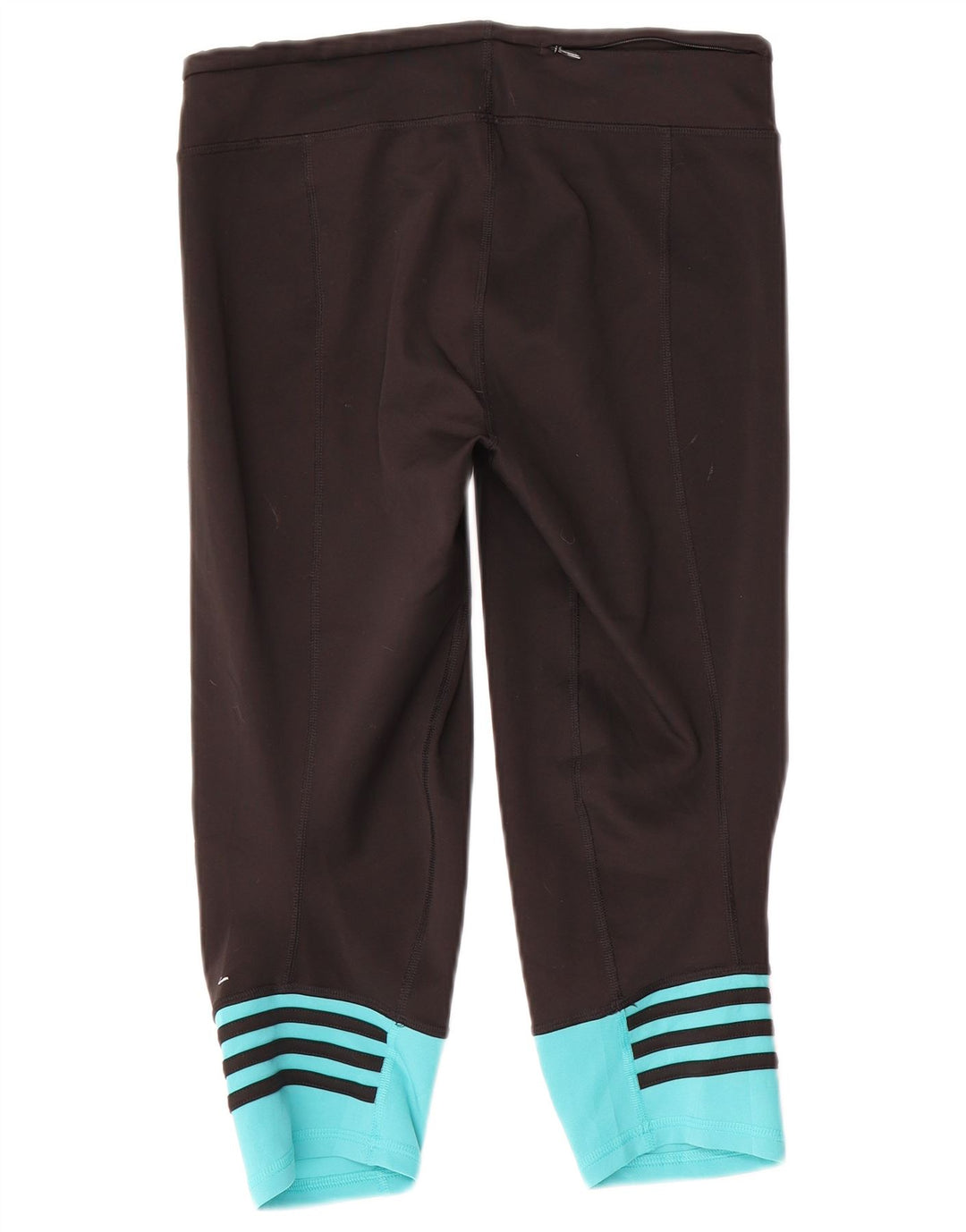 Adidas Womens Climalite Capri Leggings UK 12/14 Medium Black Colourblock