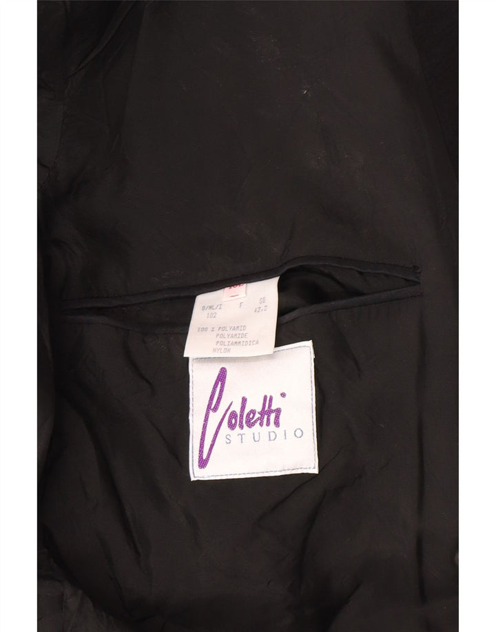 Studio Coletti Herre Double Breasted Blazer Jacket UK 38 Medium Black