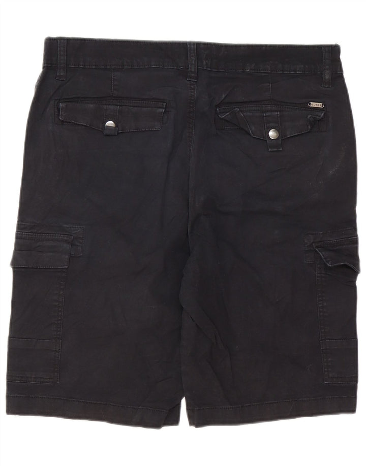 Guess Herre Cargo Shorts W32 Medium Sort Bomuld