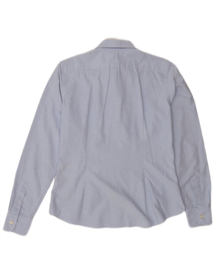 Ralph Lauren Dame Skinny Shirt US 8 Medium Blue Cotton