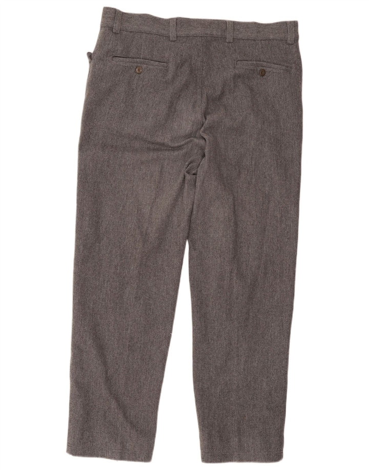 Versace Straight Suit Bukser til mænd IT 52 XL W38 L29 Grå Uld