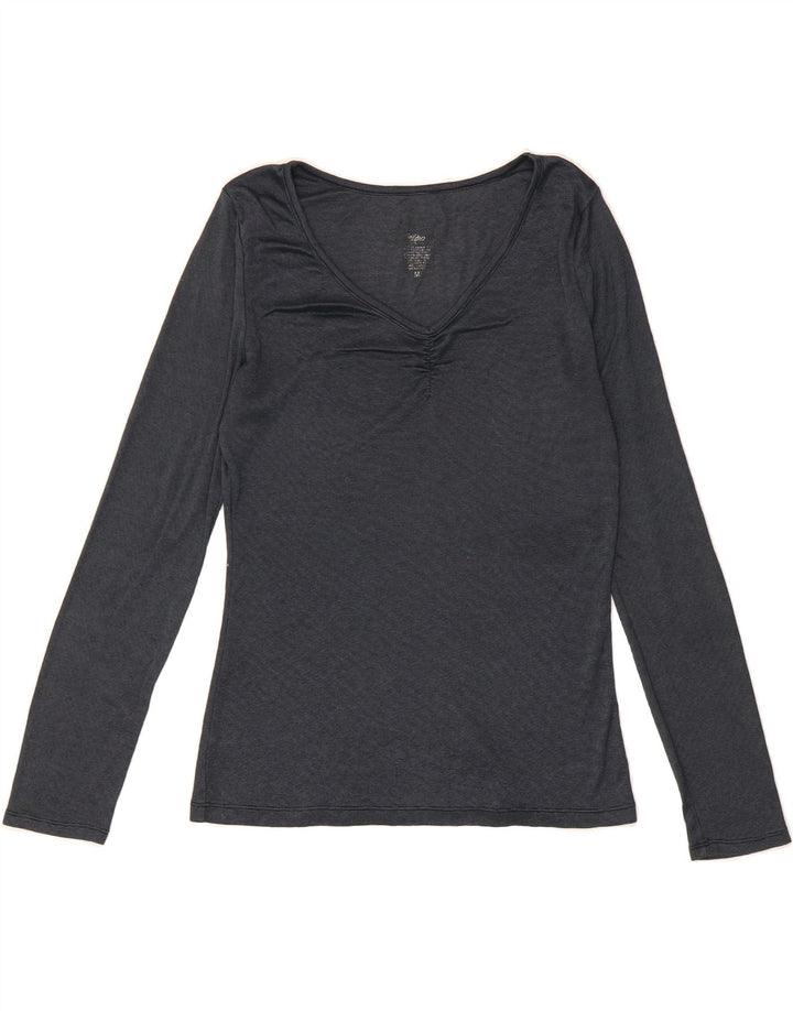 MOSSIMO Womens Top Long Sleeve UK 12 Medium Navy Blue Vintage Mossimo and Second-Hand Mossimo from Messina Hembry 