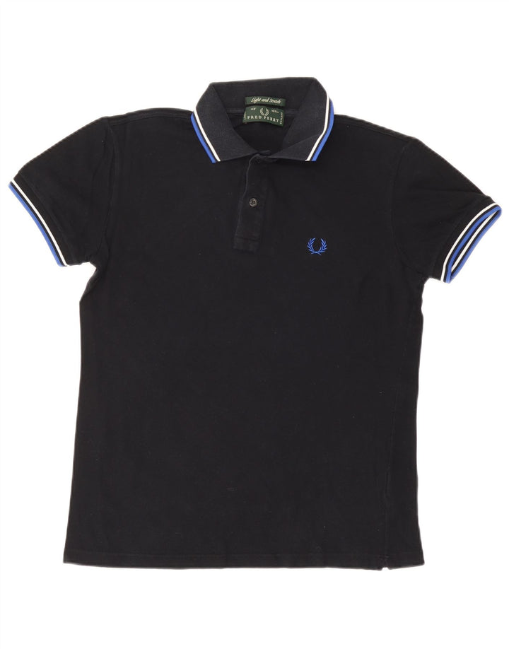 FRED PERRY Herre let og stretch poloshirt Medium marineblå bomuld