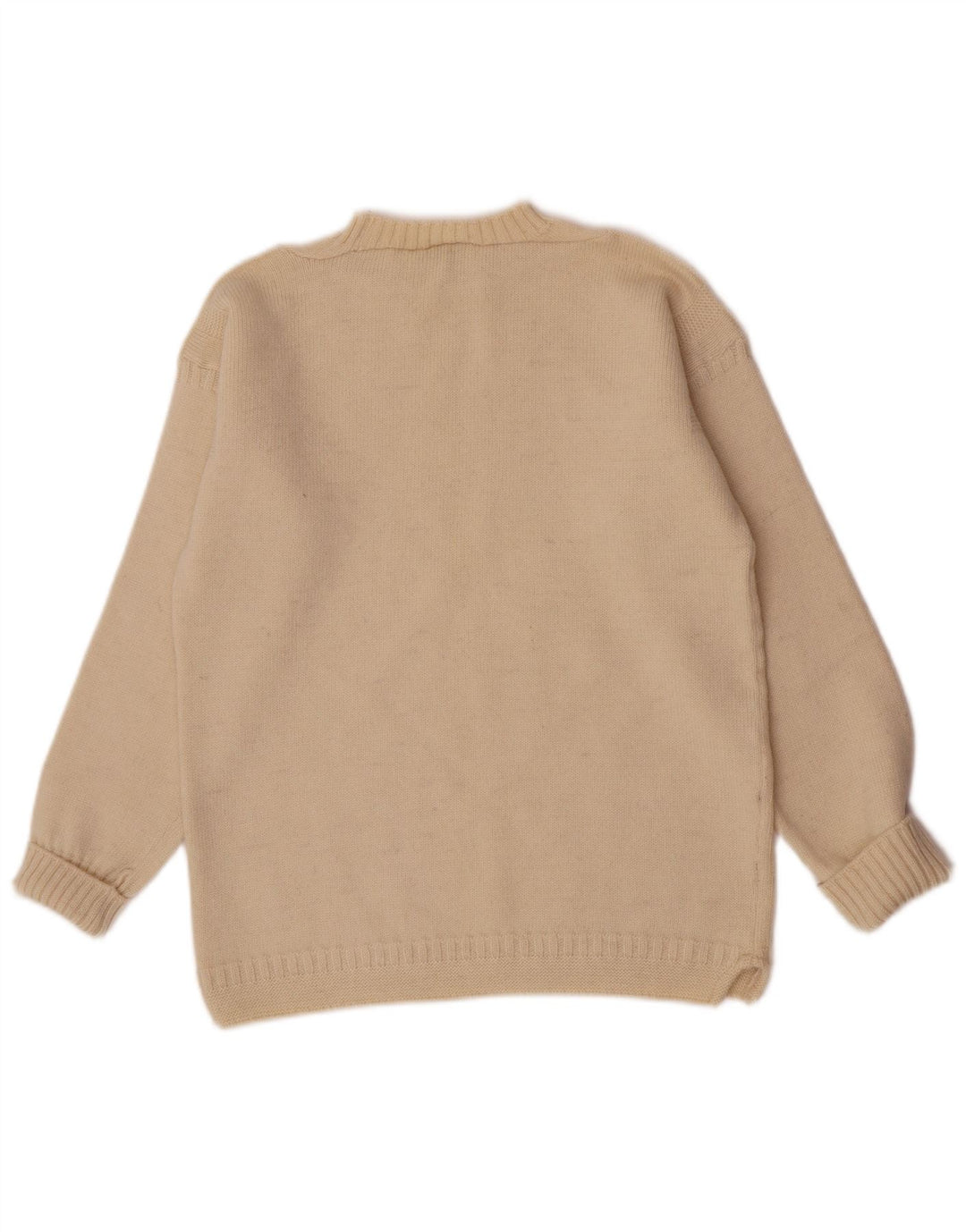 Bridgedale Herre Crew Neck Jumper Sweater EU 38 Small Beige Uld