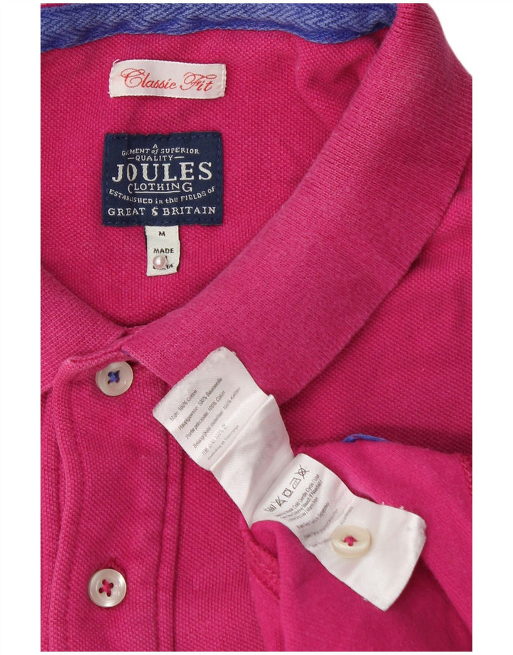 JOULES Herre Classic Fit Polo Shirt Medium Pink Bomuld