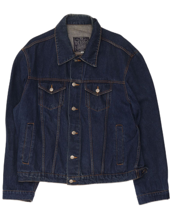 Dueffe Herre denimjakke UK 42 XL Marineblå Bomuld