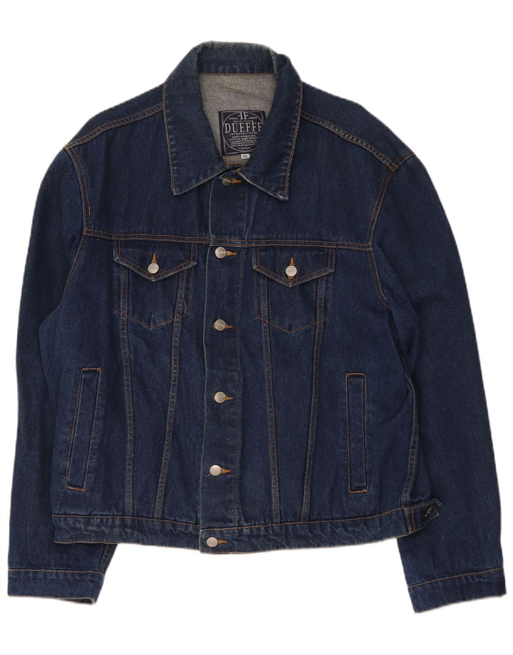 Dueffe Herre denimjakke UK 42 XL Marineblå Bomuld