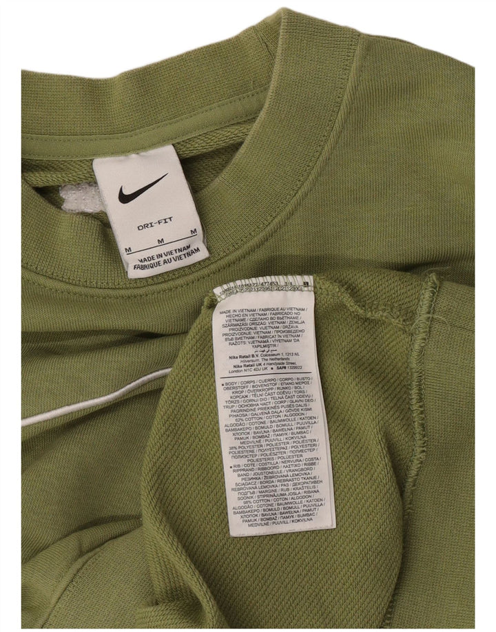 Nike Dame Dri Fit Grafisk Oversized Sweatshirt Jumper UK 14 Medium Grøn