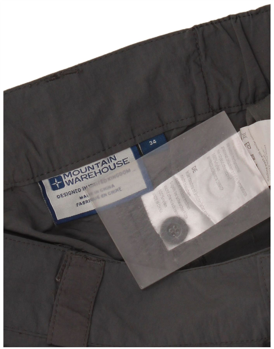 Mountain Warehouse Herre Cargo Bermuda Shorts W34 Large Grå Nylon