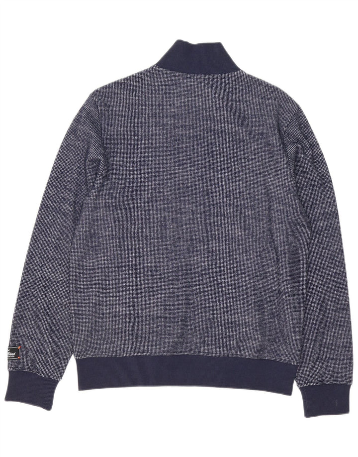 Sun68 Herre cardigan sweater Medium marineblå polyester