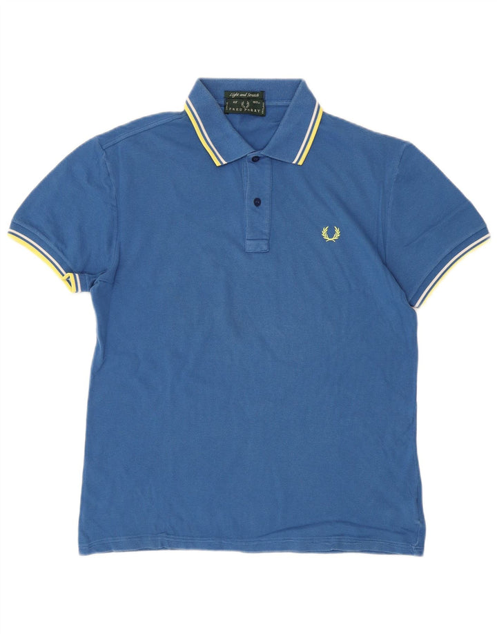 FRED PERRY Herre let og stræk poloshirt mellemblå bomuld