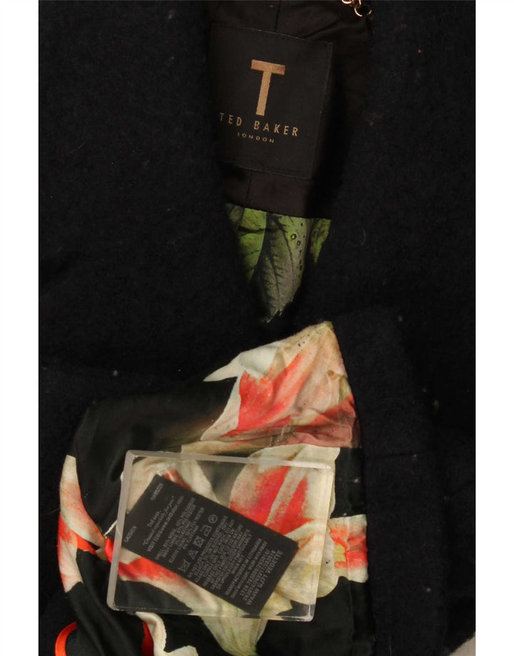 Ted Baker Dame Bolero Jacket UK 8 Small Black Wool