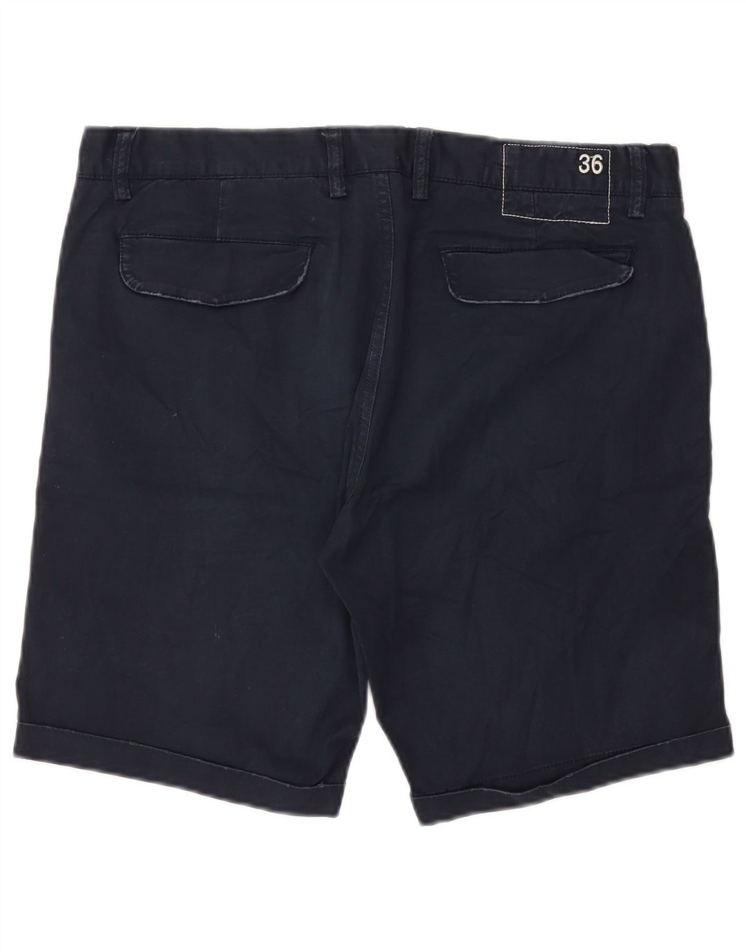 Sun68 Herre Chino Shorts W36 Large Navy Blue Bomuld
