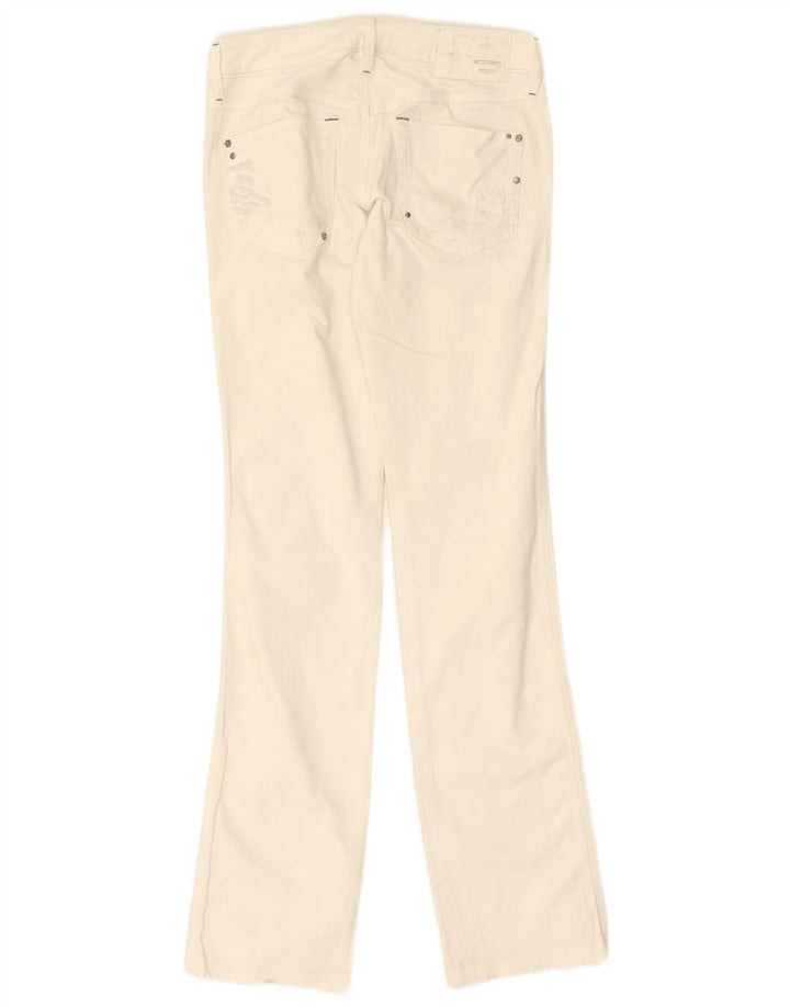 DIESEL Womens Lhela Straight Jeans W26 L31 White Cotton