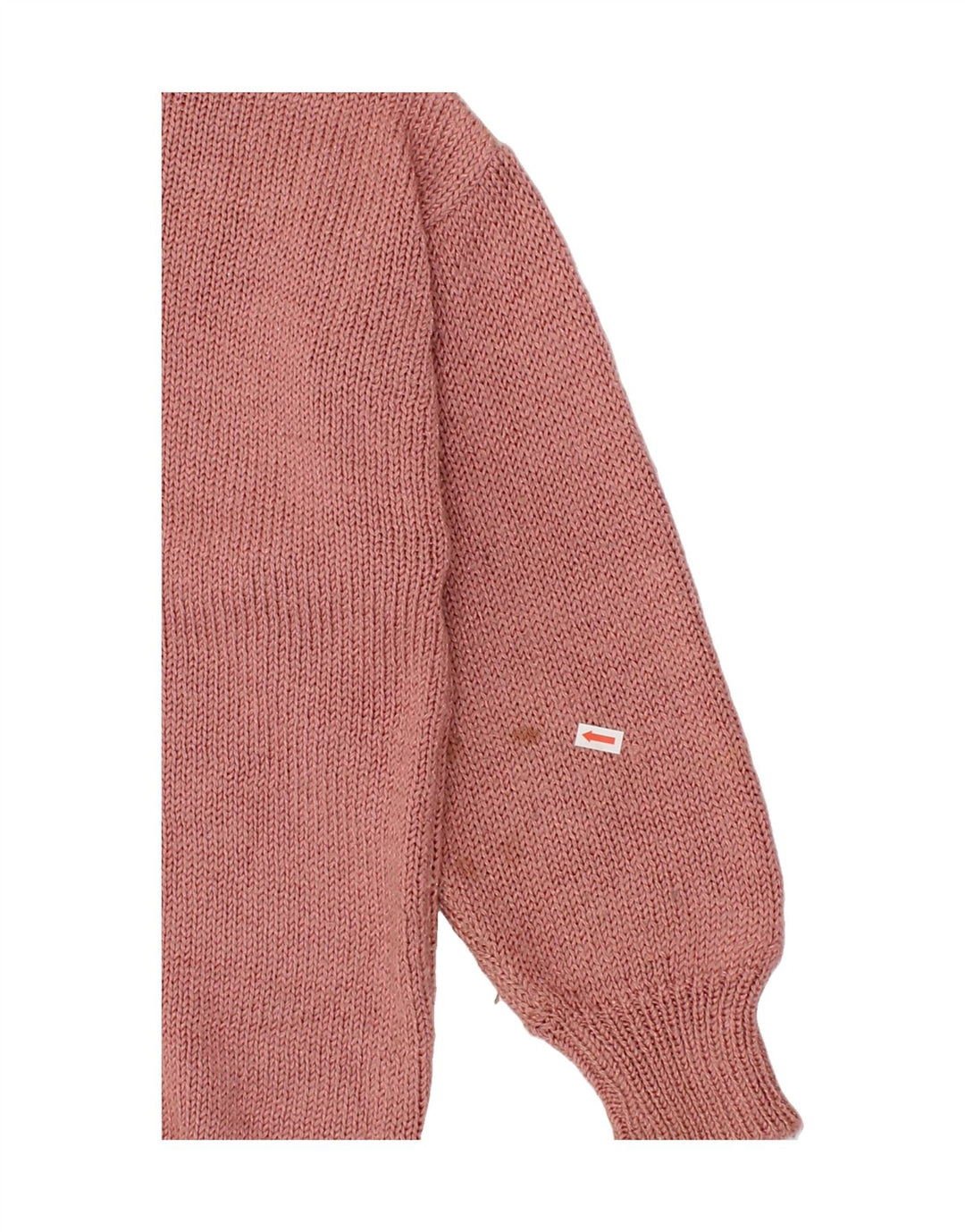 VINTAGE Womens Crew Neck Jumper Sweater UK 14 Medium Pink Vintage Vintage and Second-Hand Vintage from Messina Hembry 