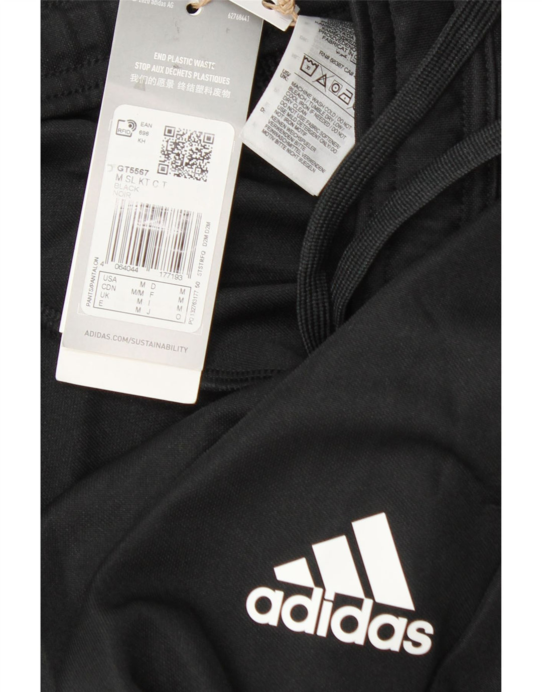 Adidas Træningsdragt til mænd Joggers Medium Sort Polyester