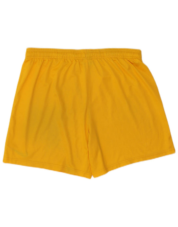 Nike Herre Dri Fit sportsshorts store gule polyester