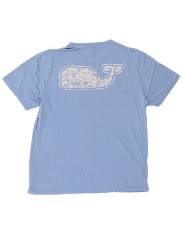 Vineyard Vines Herre grafisk T-shirt Top Medium Blue Bomuld