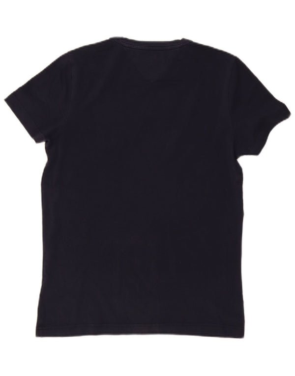 Tommy Hilfiger Herre T-shirt Top Lille marineblå bomuld