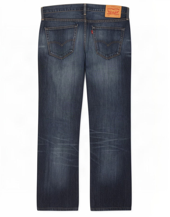 Levi's Herre 527 Bootcut Jeans W34 L31 Marineblå Bomuld