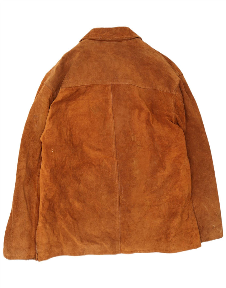 Vintage dame ruskindsjakke UK 44 2XL Brun