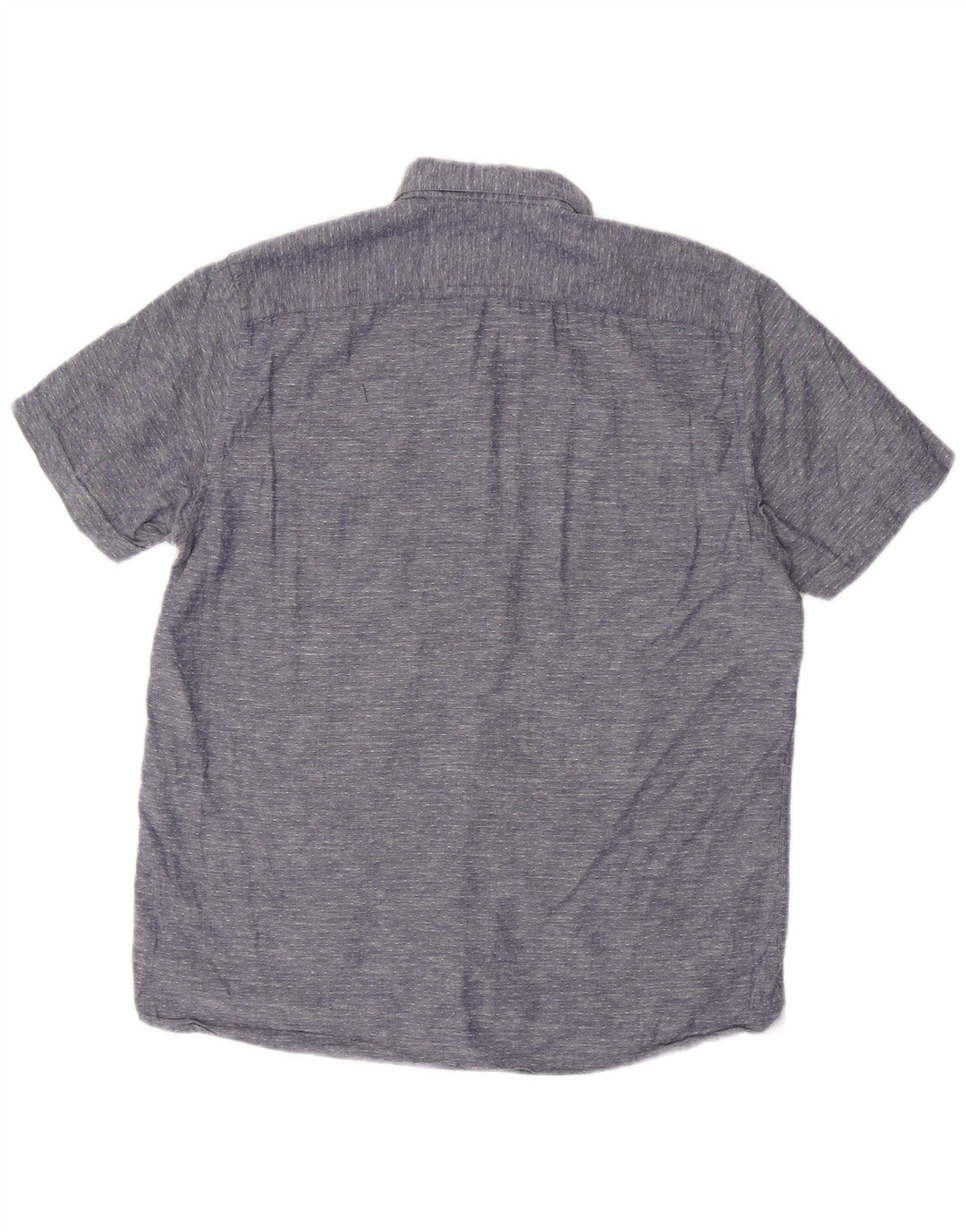 TED BAKER Kortærmet herreskjorte str. 3 Medium Navyblå Flecked Bomuld
