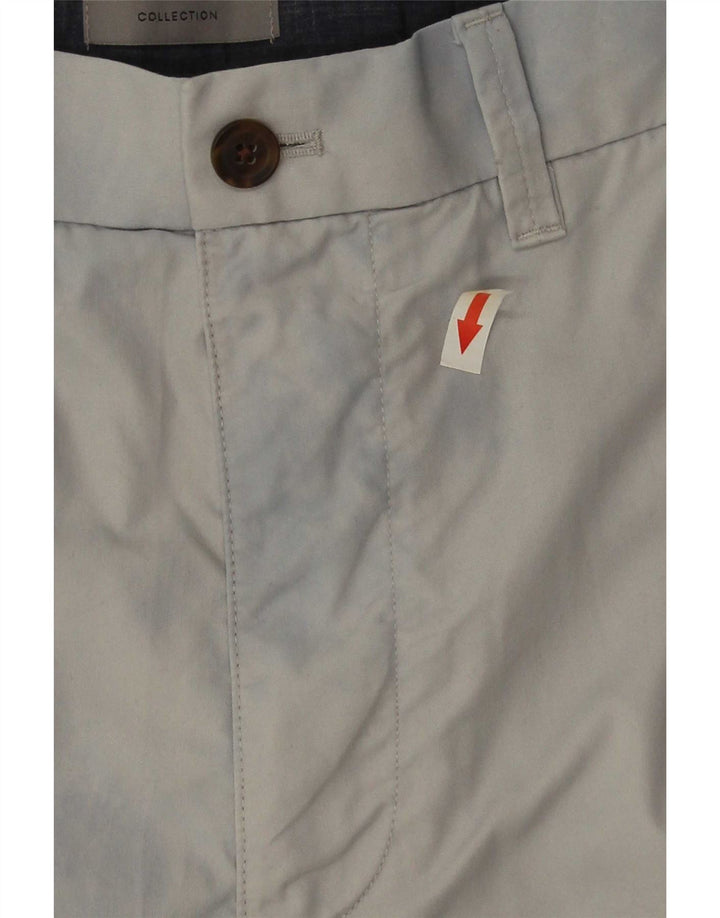 Marks & Spencer Chino Shorts til mænd W34 Large Grå Bomuld