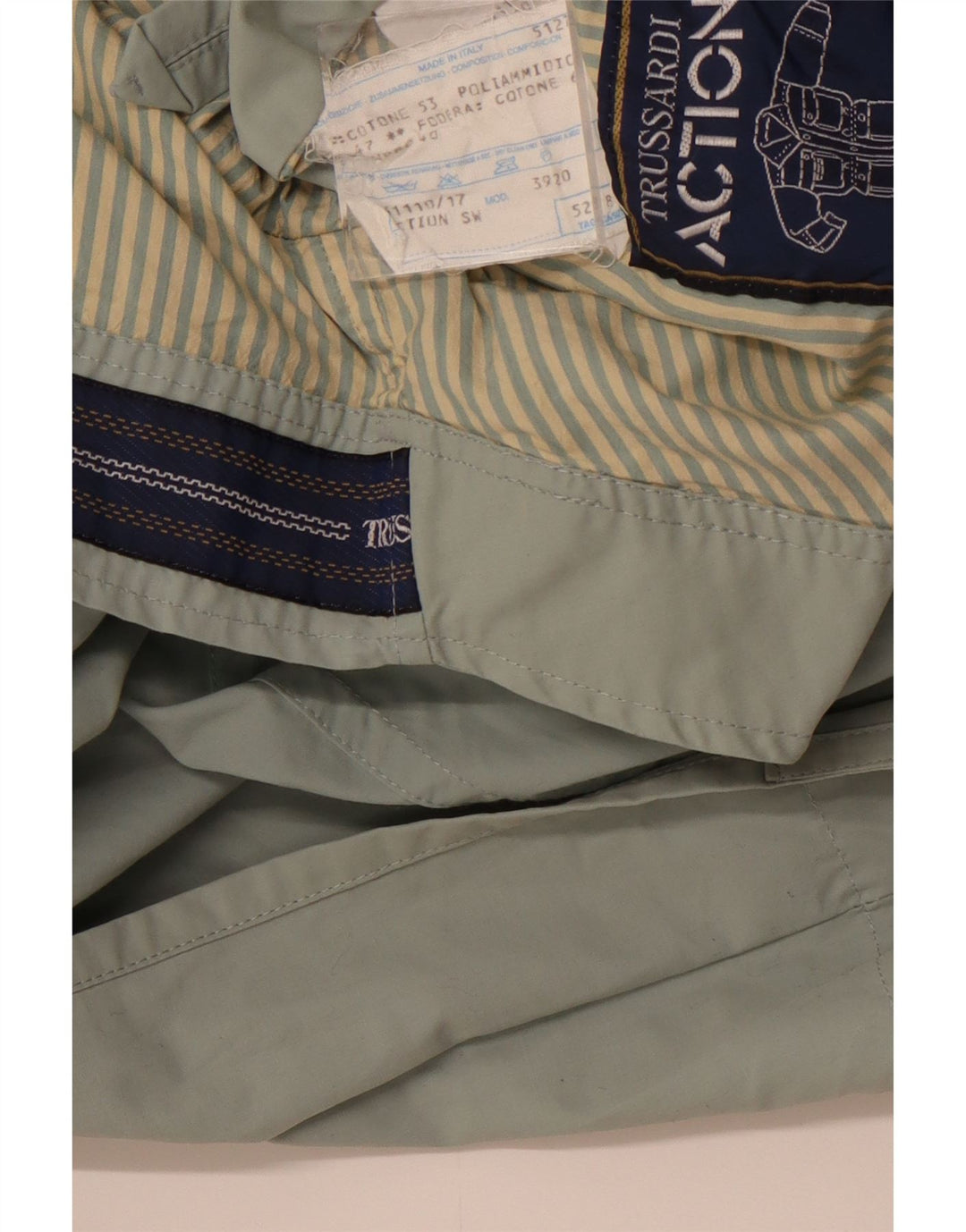 TRUSSARDI Trench Coat til mænd IT 52 XL Grå Bomuld