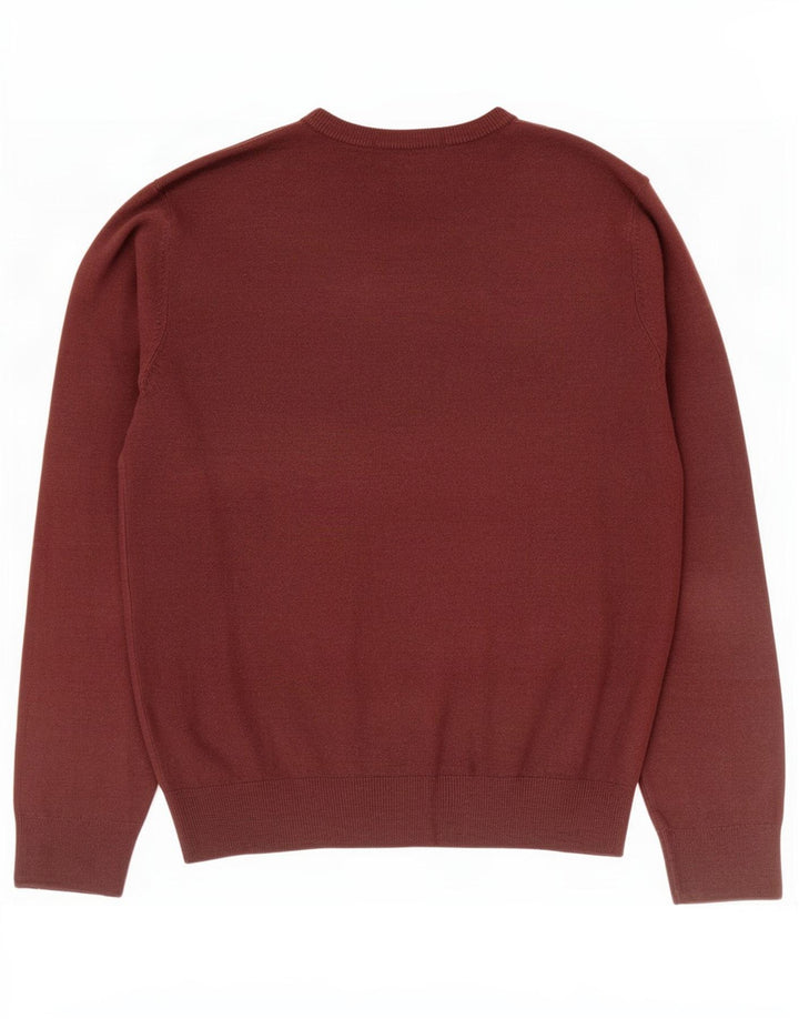 Marks & Spencer Herre V-hals sweater Medium Brun Akryl