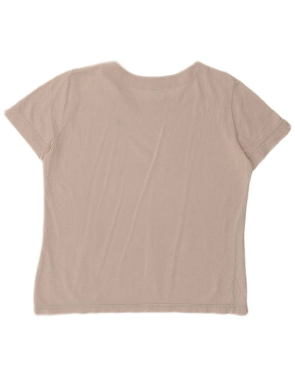 Lacoste Dame T-Shirt Top Størrelse 48 XL Pink Bomuld