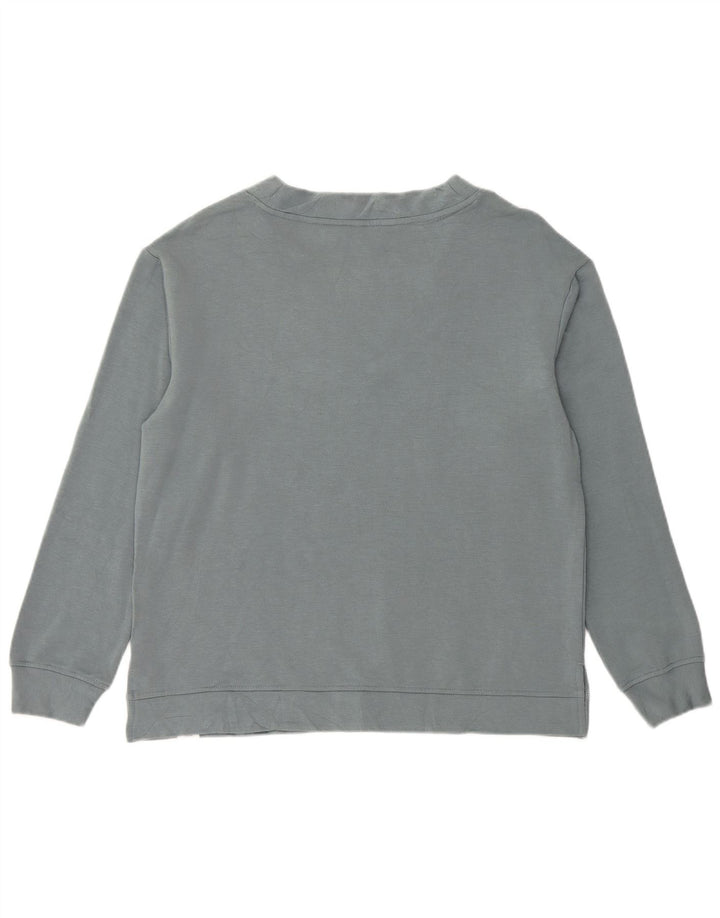ORVIS Dame Oversized Sweatshirt Jumper UK 10 Small Blue Modal