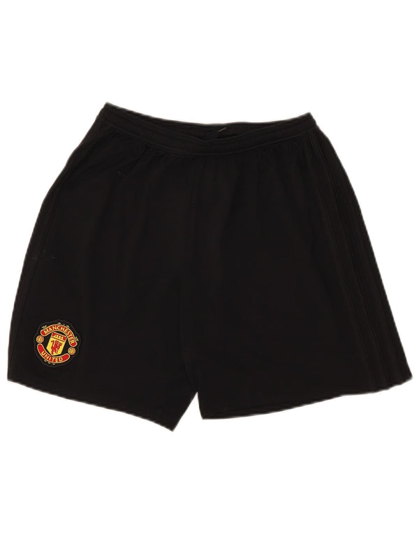 Adidas Boys Manchester United sportsshorts 13-14 år sort polyester