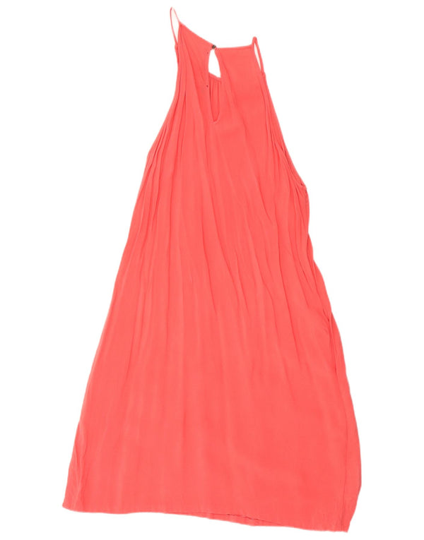 Zara Halter Dress UK 14 Large Pink